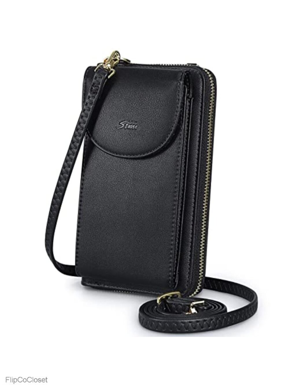 RFID Blocking Small Crossbody Phone Purse PU Leather Wallet